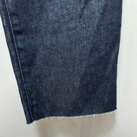 Massimo Dutti Frayed Leg Crop Jeans Size 8 - Picture 3 of 6